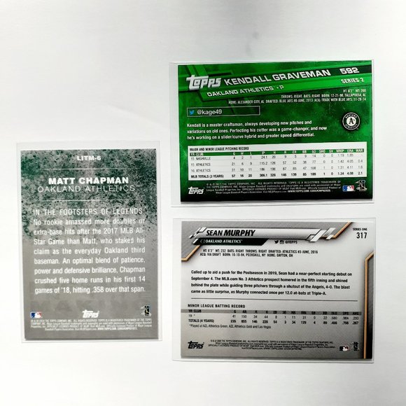 Oakland Athletics 9 Card Lot - BBL [20_2] - Picture 4 of 8